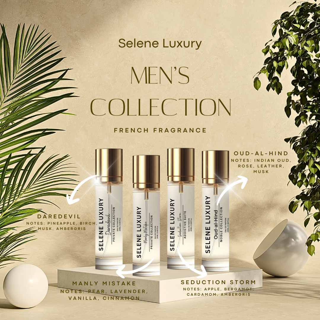 Selene's Luxury Perfume Gift Set For Men - 4 X 20ML (Customized Gifting)