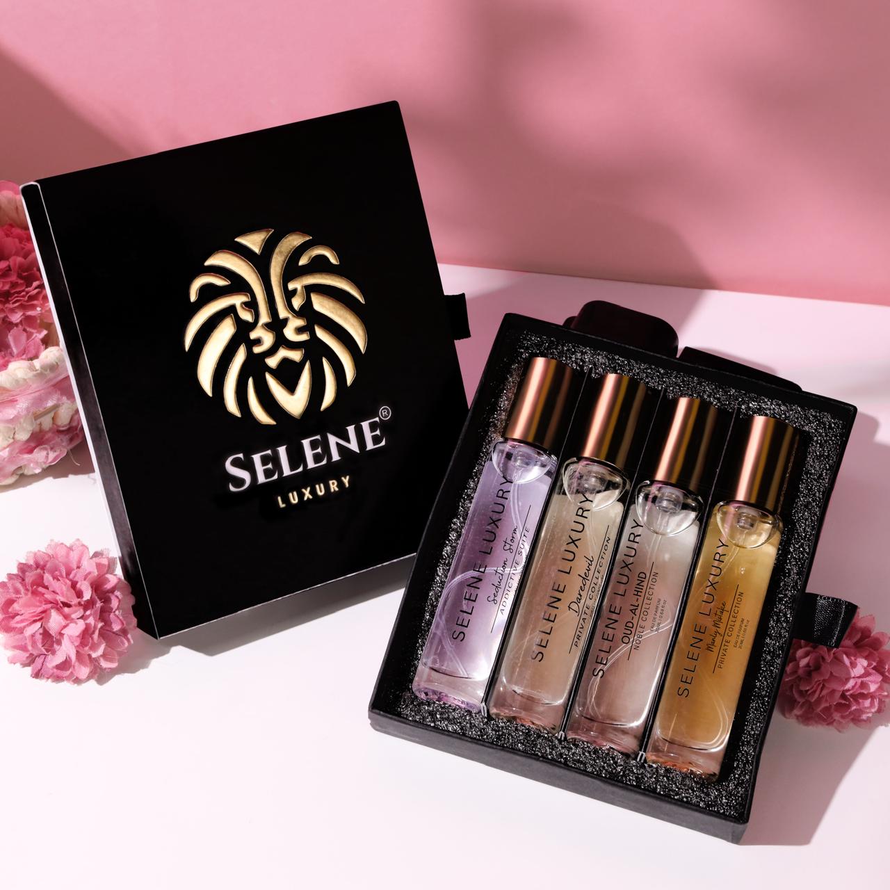 Selene's Luxury Perfume Gift Set For Women & Men (Unisex) - 4 X 20ML (Customized Gifting)